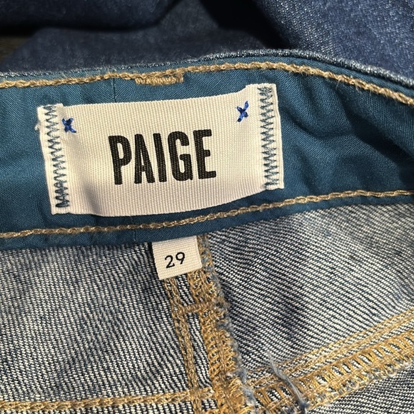 PAIGE Women's Dark Blue Skinny Jeans - Picture 6 of 8